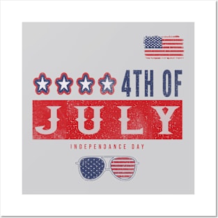 4th Of July Posters and Art